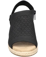 Easy Street Women's Serena Zip Espadrille Wedge Sandals