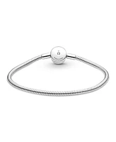 Pandora Moments Cubic Zirconia Sterling Silver Halo Snake Chain Bracelet