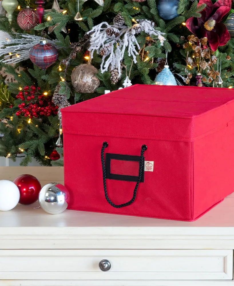 Santa's Bag Christmas Ornament Storage Box with Drawers
