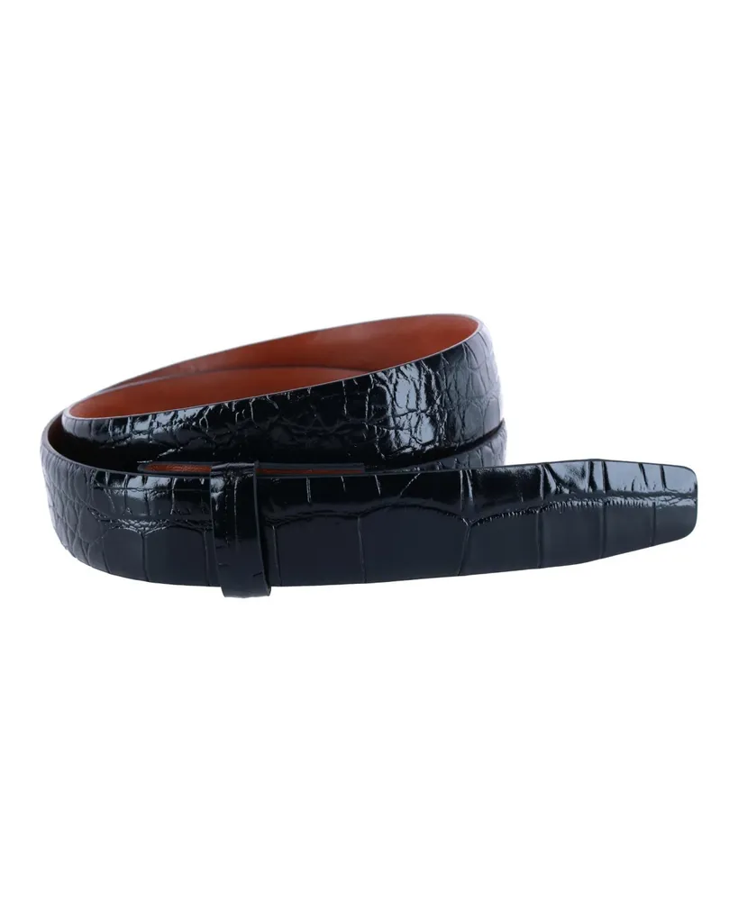 Trafalgar Men's Gator Embossed 30mm Compression Belt Strap