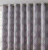 Hlc.Me Montero Damask 100 Complete Full Blackout Thermal Insulated Extra Wide Grommet Curtain Panel For Sliding Glass Patio Door Energy Savings Soundproof