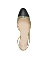 Marc Fisher Women's Dela Closed Toe Slingbacks Dress Flats - Gold