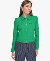 Tommy Hilfiger Women's Long-Sleeve Button-Front Jacket