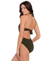 Lauren Ralph Lauren Women's Cutout Twist Halter Swimsuit