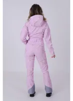 Women's Pink with Stars Chic Ski Suit