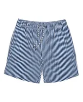 Men's Denim Stripe Comfort Lined Swim Short