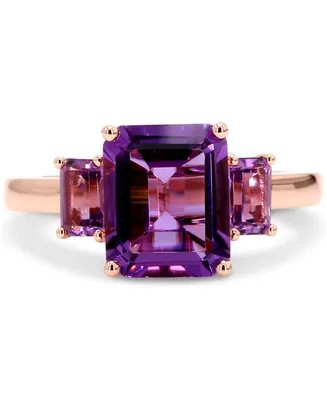Amethyst (2-1/2 ct. t.w.) & Pink (1/2 Ring Rose Gold-Plated Sterling Silver (Also Blue Topaz/Sapphire)