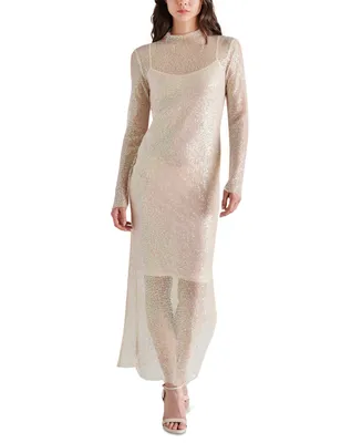 Steve Madden Women's Blakely Sequin Mesh Midi Dress