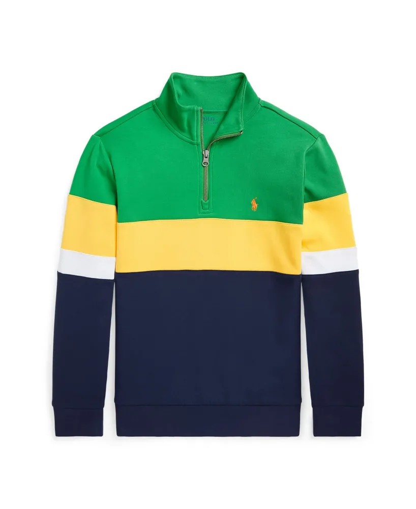 Polo Ralph Lauren Big Boys Double-Knit Quarter-Zip Sweatshirt