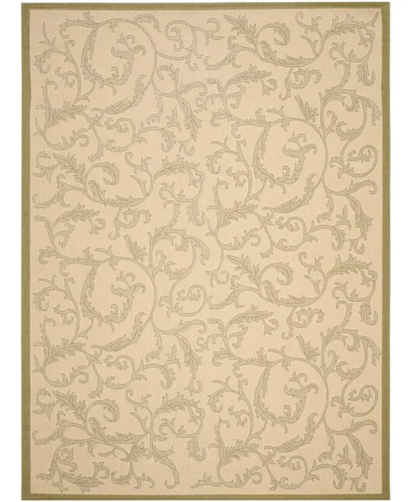 Safavieh Courtyard CY2653 Natural and Olive 2' x 3'7" Outdoor Area Rug