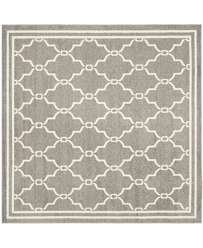 Safavieh Amherst AMT414 Dark Gray and Beige 5' x 5' Square Area Rug