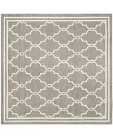 Safavieh Amherst AMT414 Dark Gray and Beige 5' x 5' Square Area Rug