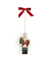 Spode Christmas Tree Tartan Ornaments, Set of 2