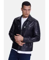 Furniq Uk Men's Fashion Leather Jacket