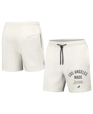 Men's Nba x Staple Cream Los Angeles Lakers Heavyweight Fleece Shorts