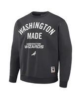 Men's Nba x Staple Anthracite Washington Wizards Plush Pullover Sweatshirt