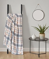 Lucky Brand Camper Plaid Cozy Plush Throw Blanket, 50" x 70"