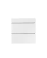 Alice24-201 White Bathroom Vanity with Large Storage