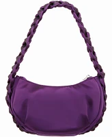 Nina Braided Crystal Hobo Bag