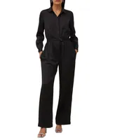 French Connection Women's Enid Long-Sleeve Crepe Jumpsuit