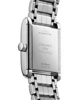 Longines Women's Swiss Mini DolceVita Diamond (1/2 ct. t.w.) Stainless Steel Bracelet Watch 22x29mm