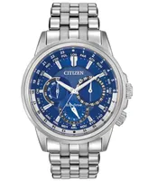 Citizen Men's Eco-Drive Calendrier Stainless Steel Bracelet Watch 44mm BU2021