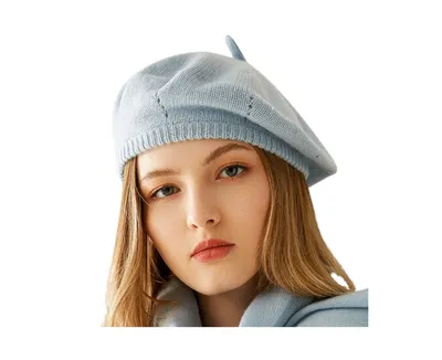 Bellemere Cashmere Rib Trim Beret