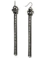 I.n.c. International Concepts Pave & Chain Tassel Linear Drop Earrings, Created for Macy's