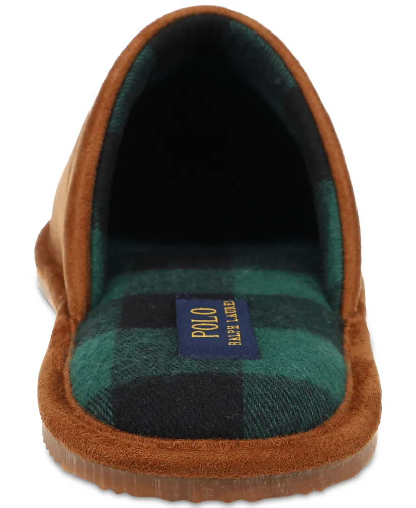 Polo Ralph Lauren Men's Embroidered Scuff Slippers