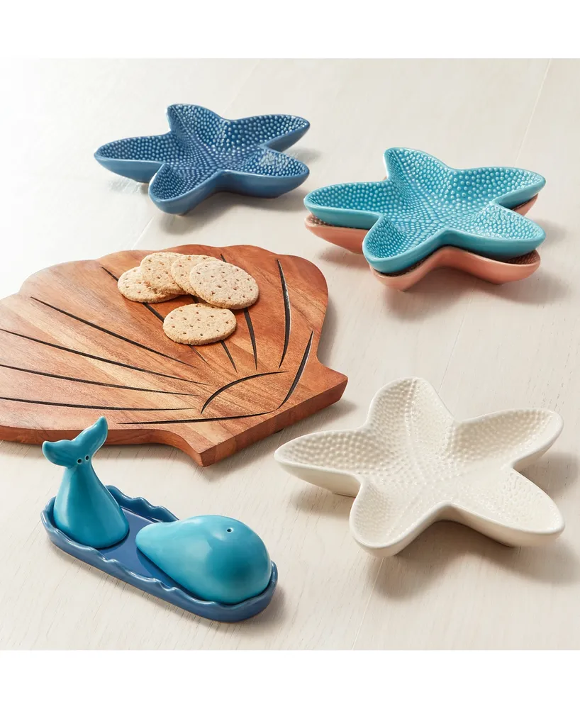 The Cellar Starfish Appetizer Plates, Set of 4, Created for Macy's