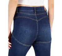 Dollhouse Juniors' High-Rise Seamed Curvy Skinny Jeans