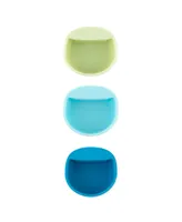 Bumkins Baby Boys and Girls Silicone Little Dippers Round Set, Pack of 3