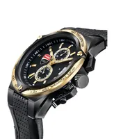 Ducati Corse Men's Quartz Two Tone Genuine Leather Watch 45mm