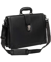 Mancini Men's Buffalo Luxurious Litigator Briefcase Pocket for 17.3" Laptop