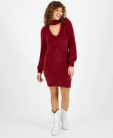 Guess Women's Sadie Eyelash-Knit Sweater Dress