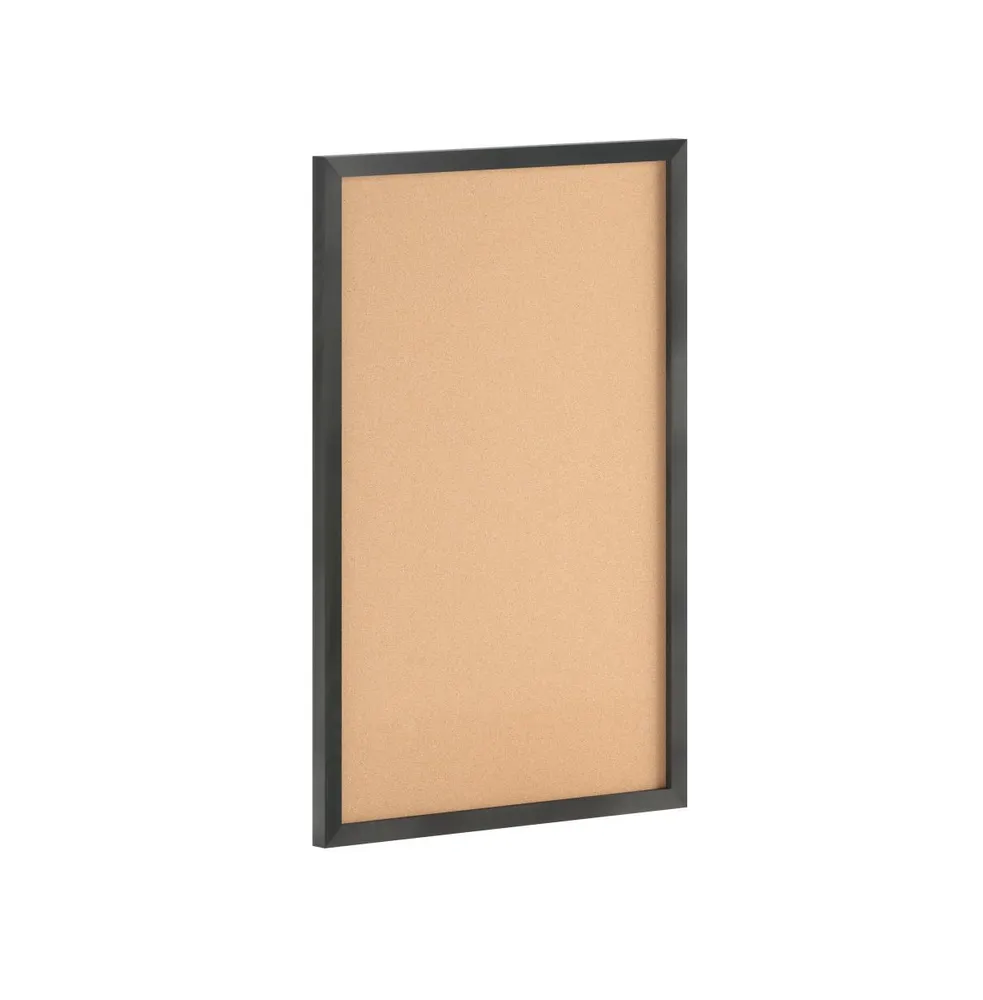 Cristal Cork Display Board With Wooden Frame And Push Pins