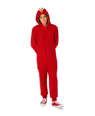 OppoSuits Little and Big Boys Elmo Zip Up Onesie Outfit