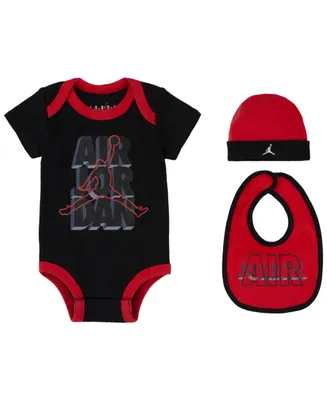 Jordan Baby Boys Create Bodysuit, Bibs and Hat Box Set, 3 Piece