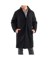 Alpine Swiss Men's Zach Knee Length Jacket Top Coat Trench Wool Blend Overcoat