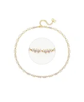 T Shape Zirconia Tennis Choker Necklace