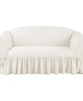 Sure Fit Essential Twill 1 Piece Loveseat Slipcover