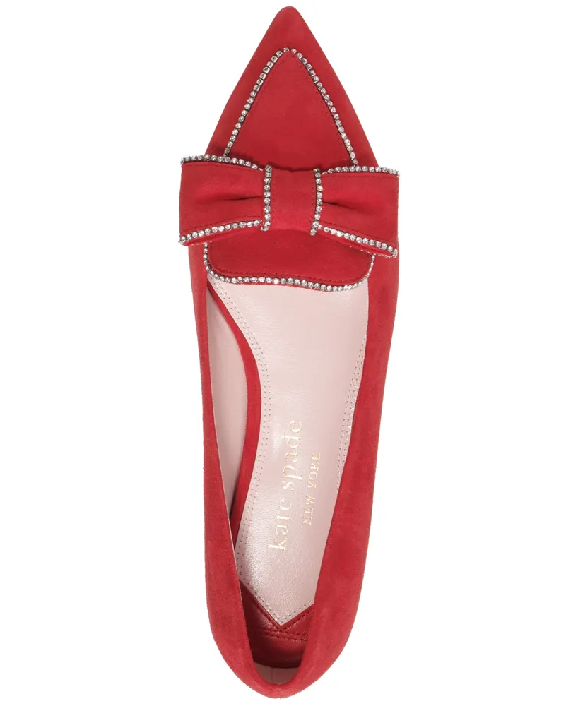 Kate Spade New York Women's Be Dazzled Pointed-Toe Embellished Flats