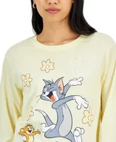 Love Tribe Juniors' Tom & Jerry Graphic Print Long-Sleeve T-Shirt