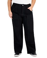 Gogo Jeans Trendy Plus Front Seam Straight-Leg