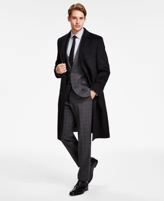 Michael Kors Men's Classic-Fit Solid Wool Blend Overcoats