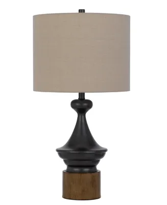 29.5" Height Metal and Wood Table Lamp
