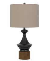 29.5" Height Metal and Wood Table Lamp