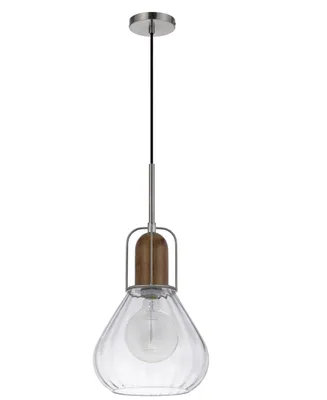 Rochelle 22" Height Metal and Wood Pendant