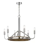 Saluda 6 Light 20" Height Metal Chandelier