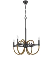 Rowland 4 Light 29" Height Metal Chandelier